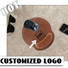 Custom Leather Mouse Pad,Coworker Gift, Gift For Dad, Boss Gift, Gift For Him & Her , Personalized Mouse Pad, Teacher Gift, Office Gifts Back To School - Brown - View 1