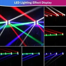 8 LED Spider Moving Head Light RGBW Beam Stage Lights, Dj Rave Light Disco Light For Parties, Show, Stage, Bar, Home, Concert, Club - Multi-color light - View 5