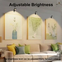 3 piezas de luces inalámbricas con control remoto para gabinetes con lentes redondas, RGB 16 colores con mando a distancia, capacidad de batería de 2000mAh, regulable, con contacto magnético y soporte de arte de hierro