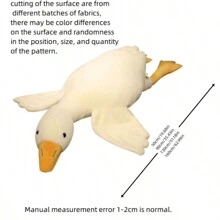 Creative Big White Goose Plush Toy Throw Pillow Cute Lying Posture Goose Waist Office Nap Pillow Valentine's Day Gift Home Decoration Plush Doll Children Comfort Dolls For Boyfriend And Girlfriend New Year Holiday Gift Can Clamp Legs Sleeping Long Throw Pillow