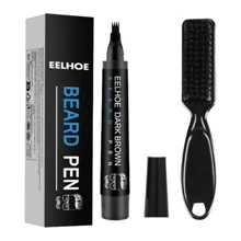 EELHOE 黑色/深色胡须填充笔套装，天然防水胡须造型笔，适用于胡须、头发和眉毛 - 彩色 - 查看 10