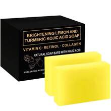 曲酸皂、谷胱甘肽和生姜精油手工皂、姜黄皂