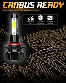 XWQHJW 2* Super Bright 6000K 10000LM IP67 Waterproof Cool White LED Headlight 9005 9004 H7 H11 Hi/Low Beam Kit  Easy To Install And Plug And Play, Halogen Lamp Substitute, Equipped With Two T10 Small Lights,Fit For MITSUBISHI Outlander Sport 2011 2012 2013 2014 2015 2016 2017 2018 2019 Model