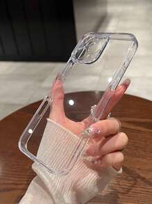 Minimalistisches, hochwertiges, vollständig abdeckendes transparentes Handyhülle kompatibel mit iPhone 16 Pro Max/16/16 Pro/16 Plus/11/15/15 Pro/15 Pro Max/12/13/14 Pro Max/XS/XR/11 Pro/11 Pro Max/12 Pro/12 Pro Max/13 Pro/13 Pro Max/7 Plus/14 Pro/14 Pro Max/14 Plus/7 Plus/8 Plus/8/SE2/12 Mini/13 Mini, Acrylhartschale, ausbleichfest