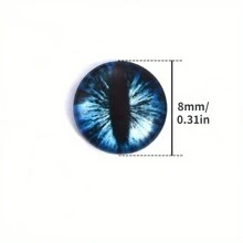 50pcs Assorted Doll/Craft Eyes Flat Glass Embellishment, Decorative Eyes For Crafts, Home Decor, Jewelry