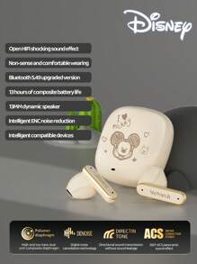 Disney Disney Q21 Mikey Winnie Bluetooth Headphones, In-Ear, Long Battery Life, HIFI Sound Quality, ENC Noise-Proof Microphone, Music, Gaming, Low Latency, Wireless Earbuds, Compatible With Smartphones, Laptops