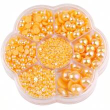 AB Colors, 5000pcs/1Box, 2MM-10MM,7 Sizes Mixed, Nice Flatback Half Round Pearls Rhinestones, Multi Colors Crystal Gems Non HotFix DMC Jewelry Beads Stones Diamond 3D Pattern Design Accessories Glitter Manicure Decal Decorations For Clothes,Bag,Shoes,Cups,Phone Covers,Handicrafts,Diy Trim. - Multicolor - View 22