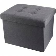 Storage Ottoman Footrest Stool Small Ottoman, With Storage Foldable Ottoman Foot Rest Footstool Bench For Living Room - Leopard Print - View 8