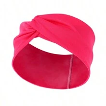 Europa und USA Mode breite Kante Stirnband verknotetes Kreuz Stirnband zweifarbiges Stirnband Krone Haarschmuck, Turban Stirnband, Schweißband
