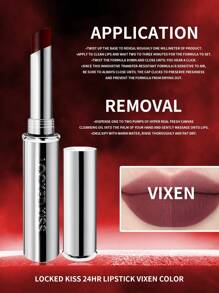 MAC Locked-In 24小時持久唇膏 #Vixen，1.8g/0.06oz | 24小時長效顯色、不暈染 | 高顯色度、絲絨霧面妝感 | 舒適不滲色配方 | 適合全天佩戴，從早到晚 | 讓雙唇柔軟光滑 - VIXEN - 查看 4