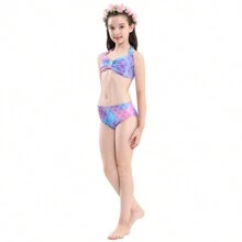 Girls Mermaid Costume Princess Dress Up Mermaid Gift For Girls 3-12 Year Old - Màu xanh hải quân - Xem 6