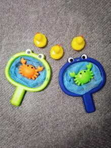 1 set de juguete de pesca en el agua, juego de agua divertido y lindo, juguete de baño con animales, regalo de Halloween y Navidad