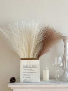43cm/16.93inch White Faux Pampas Grass Artificial Reeds Fluffy Artificial Fake Flower Boho Decor For Wedding Party Decoration, Home Living Room Bedroom Decor, Vase Arrangement, DIY Photoshoot Props,Fake Plants,Spring, Summer, Weddings Decor,Room,Desk,Garden Decor,Room Decoration Stuff