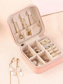 Black Jewelry Box, Mini Jewelry Box, Travel Jewelry Storage Box, Suitable For Earrings, Necklaces, Jewelry Accessories Box, Wedding Decoration Storage Container Wedding, Jewelry Storage Box