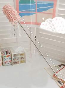 1 件随机颜色可伸缩迷你鸡毛掸，可伸缩长柄除尘器，舒适防滑手柄，紧凑便携的设计，柔软吸水可洗头，易于清洁，无残留 - 彩色 - 查看 9