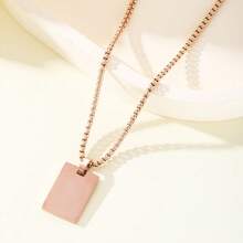 Collares personalizados para parejas de acero inoxidable con barra de identidad con nombre grabado con láser, regalo de aniversario