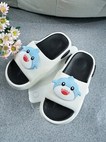 New Children's Non Slip Slippers With High Aesthetic Value, Soft Sole For Home Use, Thick Sole, Simple EVA, Can Be Worn Externally