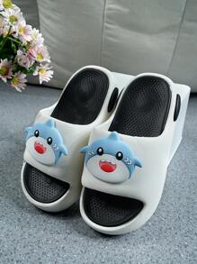 New Children's Non Slip Slippers With High Aesthetic Value, Soft Sole For Home Use, Thick Sole, Simple EVA, Can Be Worn Externally
