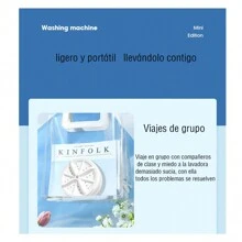 YASUHISA Turbo Washing Machine Bedroom Washing Machine Convenient Mini Hotel Underwear Washing Machine Socks Washing Machine - White - View 5