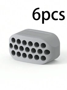 6pcs Face Muscle Trainer, Jawline & Double Chin Exerciser, Jaw Line Workout, Double Chin Fat Burner,Beauty,Skin Care Products,Spa,Self Care,Skin Care Tools,Face Care,Esthetician Supplies,Massage,Face Massage Tool,Face Roller - Multicolor - View 7