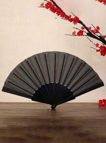 1PC Multi-Color Fashion Simple Solid Color Folding Fan, Perfect Gift For Friends, Family And Classmates