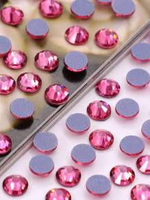 1440pcs/Bag SS12 Multi Color Glass Strass Stone Flatback Hotfix Rhinestones With Glue , 3mm Round Flat Back Hotfix Rhinestone For Clothing Shoes Hats Decoration - SS12(1440pcs/bag) - View 21