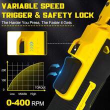 Cordless Ratchet Wrench 3/8", Electric Ratchet Wrench Compatible With DEWALT 20V MAX Battery, 45Ft-Lbs 320RPM With Variable Speed, 3/8" To 1/4" Sealed Head Ratchet, Bare Tool Only Tools