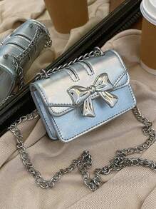 Koreańska modna torebka dla kobiet Omen 2024 Nowa prosta motyl mała kwadratowa Ba G Chic Feeling łańcuszek na ramię Cross-Body Mini B Ag