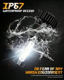 XWQHJW 2* Super Bright 6000K 10000LM IP67 Waterproof Cool White LED Headlight 9005 9004 H7 H11 Hi/Low Beam Kit  Easy To Install And Plug And Play, Halogen Lamp Substitute, Equipped With Two T10 Small Lights,Fit For MITSUBISHI Outlander Sport 2011 2012 2013 2014 2015 2016 2017 2018 2019 Model