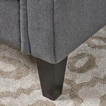 Mirod Comfy Accent Chair With Tufted Backrest, Bedroom Single Seat Arm Chair With Wooden Legs, Modern Side Chairs For Living Room - 彩色 - 查看 7