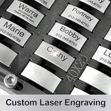 Custom Cat Dog ID Personalized Pet Collar Tag Engraving Charm Name Pendant Bone Necklace Puppy Key Ring Silicone Stainless Steel Pet Accessories