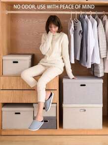 1pc Multi Functional Storage Box, Fabric Storage Box, Foldable, Covered, Storage Box, Home Clothing Storage Box, Toy Organizing Box Bedroom, Organizer, Home Storage, For White T Shirt Women, Black Pants Women, Ladies Winter Clothes, Dress, Winter Clothes For Ladies, Elegant Woman Dresses, White Shirt For Ladies, Long Sleeve, White Jumpsuit For Women, Spring Dresses For Women, Spring Outfits For Women, Spring, Spring Clothes, Minimalist, Summer Tops Storage