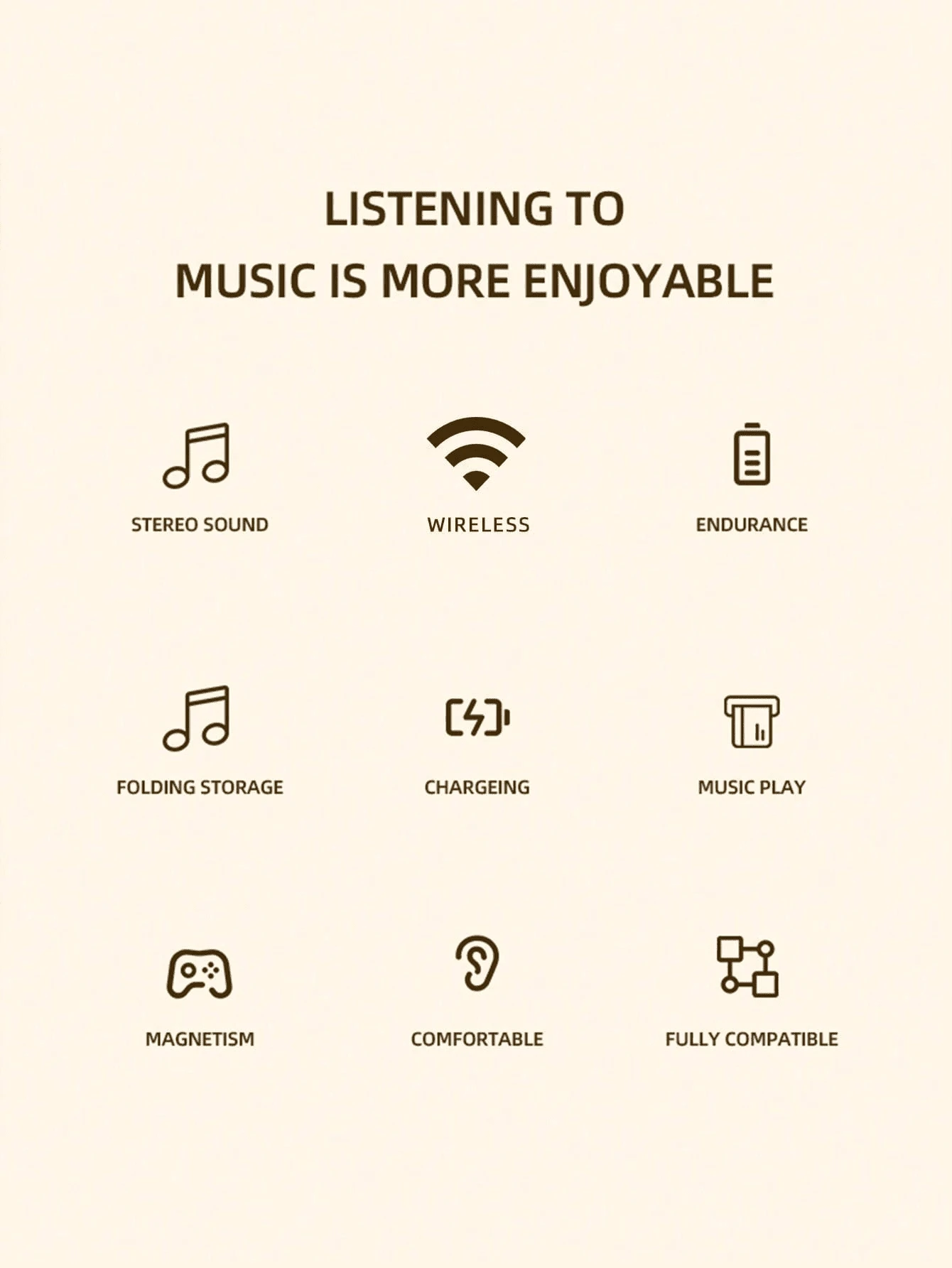 Headband Wireless Headphones, Subwoofer Long Life Wireless Music ...
