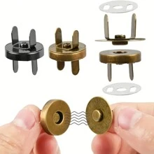 10 Sets 14-18MM Magnetic Snap Fasteners Clasps Buttons Handbag Purse Wallet Craft Bags Parts Accessories