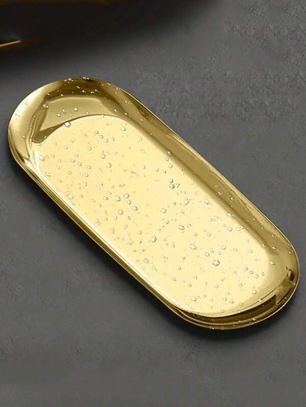 Bandeja Ovalada de Acero Inoxidable - Apta para Hogares, Restaurantes y Fiestas - Versátil, Adecuada para Alimentos, Postres, Aperitivos, Platos para Tarta de Postre, Platos de Sushi, Platos de Barbacoa Coreana, Utensilios de Cocina, Accesorios de Vajilla