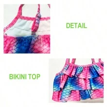 Girls Mermaid Costume Princess Dress Up Mermaid Gift For Girls 3-12 Year Old - Navy Blue - View 2