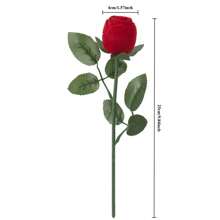 24pcs Rose Shape Elegant Romantic Jewelry Packaging Velvet Ring Box (Size: 4*4*4cm/4*4*25cm), Suitable For Proposal, Wedding Back To School Dormitory Storage