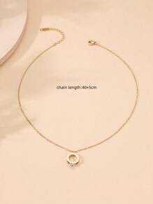 1 pieza Único diseño de collar con rhinestones estilo romano para mujer, uso diario europeo y americano