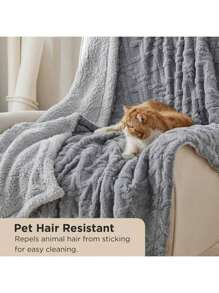 Luxury Faux Rabbit Fur Shawl Blanket - Soft, Warm And Cozy For Sofa, Bed, Office And Traveling Outdoors - Multifunctional Gift For All Seasons Suitable For All Kinds Of Festivals