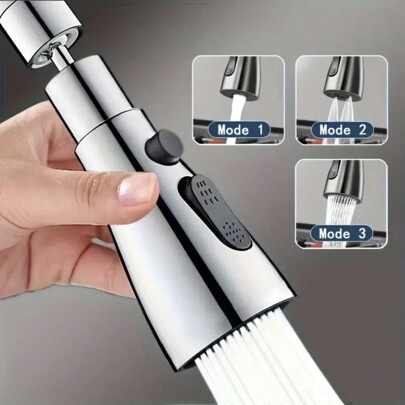 Extensor de grifo de 3 en 1 para cocina y baño - a prueba de salpicaduras con cabezal de ducha de burbuja giratorio de 3 velocidades y boquilla de rociado de limpieza, decoración de otoño para el hogar y el baño, de vuelta a la escuela