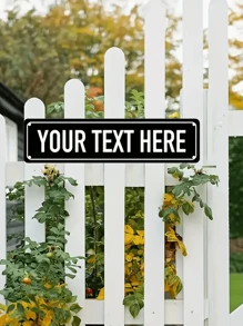 1pc Custom Vintage Street Signs, Customized Signs Outdoor Metal, Custom Street Sign, Create A Sign Customizable, Make Your Own Sign Custom, Summer Holiday