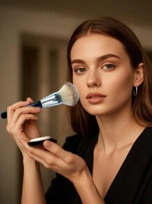 Princess Rose Rose Princess New Large Powder Powder Powder Setting Powder Makeup Blush Brush Beginners Single Beauty Tool Makeup Brush Makeup Artists Only