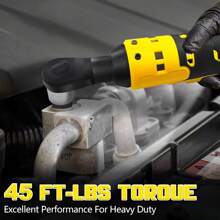 Cordless Ratchet Wrench 3/8", Electric Ratchet Wrench Compatible With DEWALT 20V MAX Battery, 45Ft-Lbs 320RPM With Variable Speed, 3/8" To 1/4" Sealed Head Ratchet, Bare Tool Only Tools