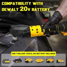 Cordless Ratchet Wrench 3/8", Electric Ratchet Wrench Compatible With DEWALT 20V MAX Battery, 45Ft-Lbs 320RPM With Variable Speed, 3/8" To 1/4" Sealed Head Ratchet, Bare Tool Only Tools