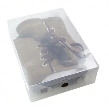 Foldable Shoe Boxes Shoe Boxes Made Of Plastic Pack Of 20 Transparent Shoe Storage Boxes - Clear - View 5
