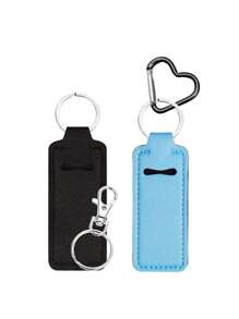 Chapsticks Holder Keychain For Lipstick Lip Balm Keychain Holder With Clip Stocking Stuffers For Women Winter,Lipstick Sleeve Pouch Lip Balm Bag,Portable Pocket Lip Gloss Tube Holder ,Travel Accessory,Lipstick Cover Key Chain, Multi-Function Accessories
