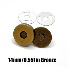 10 Sets 14-18MM Magnetic Snap Fasteners Clasps Buttons Handbag Purse Wallet Craft Bags Parts Accessories