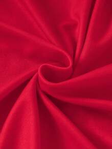 Baby Girl Insect & Flower Print Crew Neck Short Cap Sleeve Dress - Red - View 7