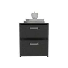 Nightstand Chequered, Two Drawers, Black Wengue Finish - Nhiều màu - Xem 6
