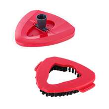 1/2Pcs/Set Spin Mop Replacement Brush, Compatible With Vilida/O-Ceda EasyWring Spin Mop Single Slot System, Easy To Assemble, Reusable, For Kitchen Floors, Tile Floors Cleaning Accessory Christmas